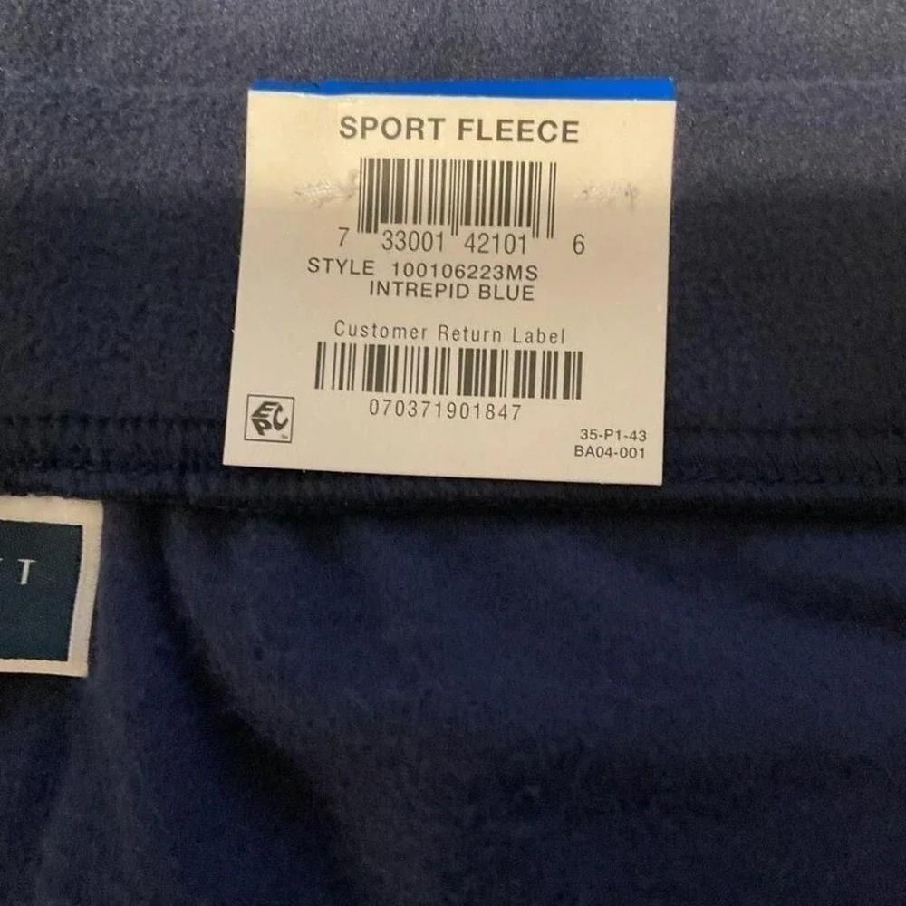 NWT Karen Scott‎ navy blue fleece pants size XL
